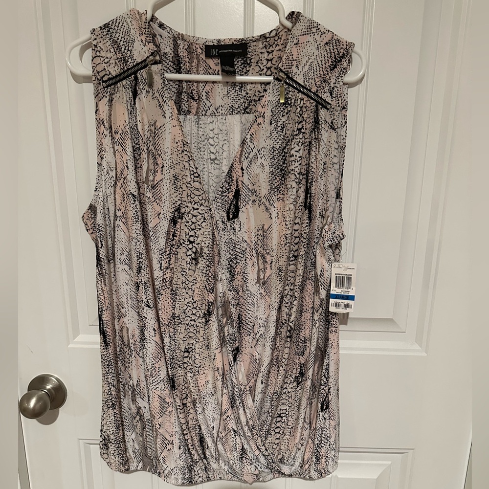 INC International Concepts sleeveless top, size XL